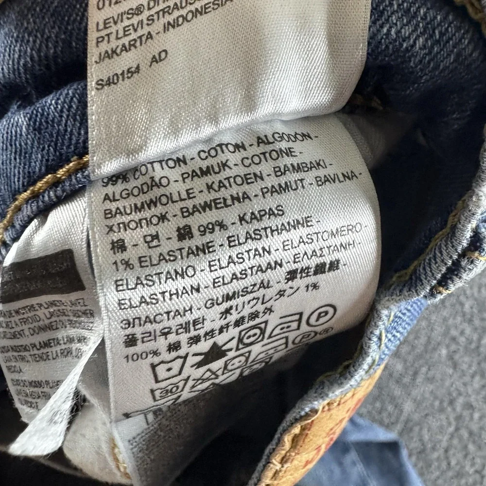 Levi's 511 Jeans Mens 29x29 Blue Slim Straight Stretch Denim Pants 04511-1183